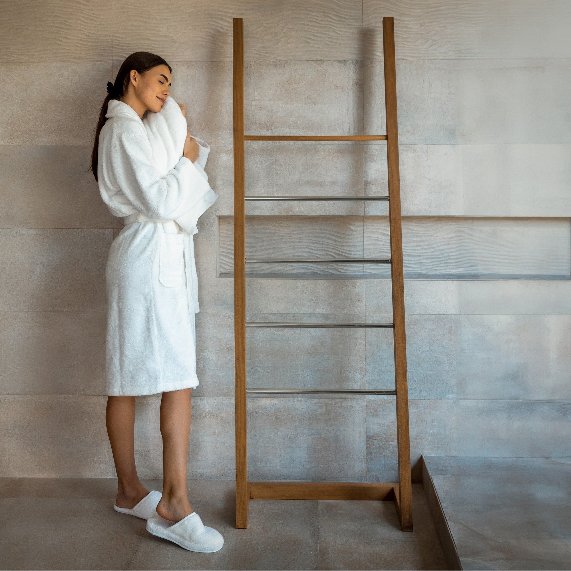 Organic Bathrobe | Luxury Spa Robe & Slipper Set